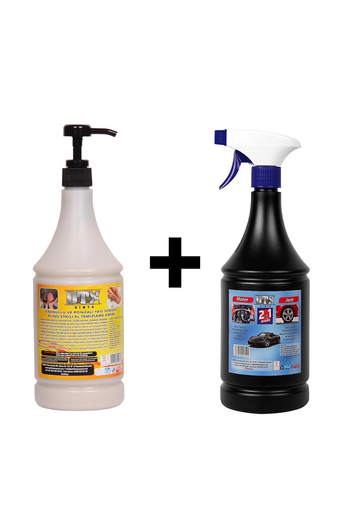 Kumlu El Temizleme Kremi Sabunu 1kg  Motor Jant Yıkama Sıvısı 1lt