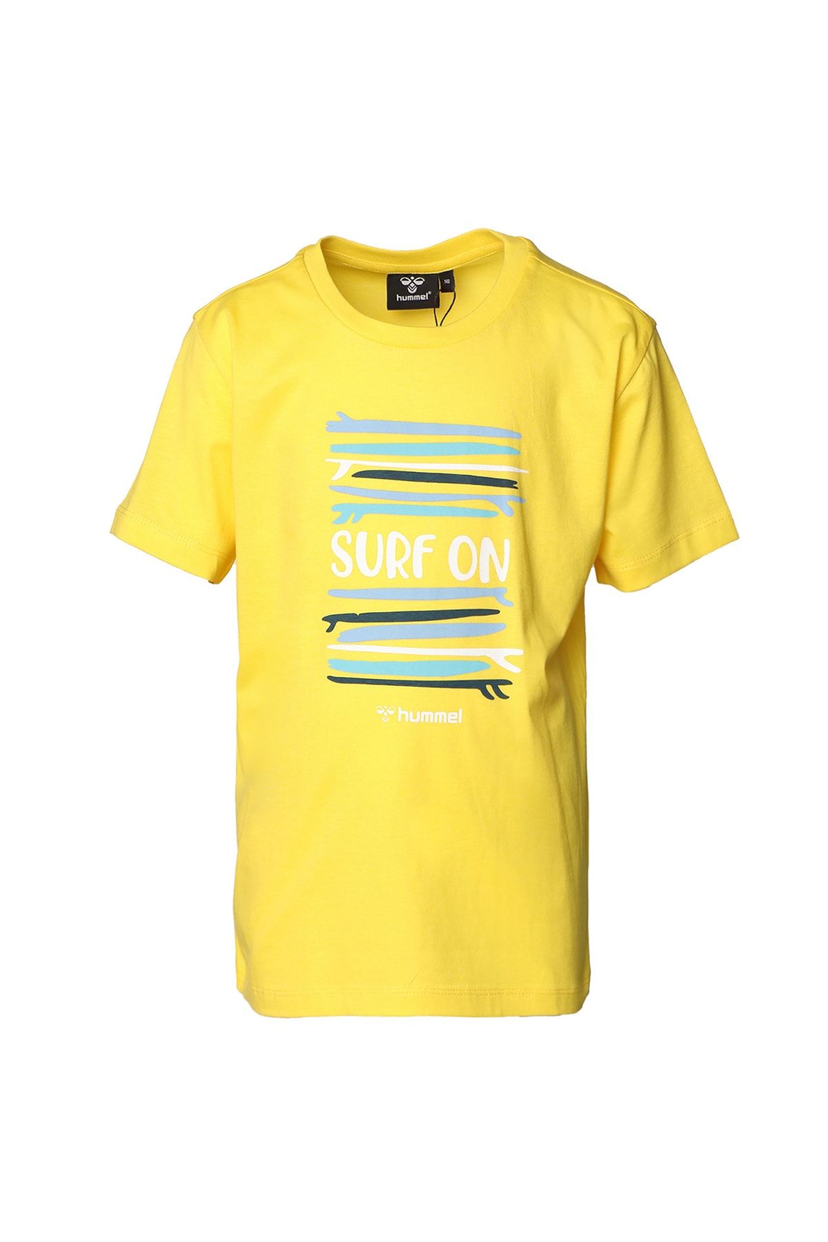 hummel تی شرت پسر زرد چاپ شده 911682-5102 HMLPACO S/S