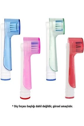 Şarjlı Ve Pilli Diş Fırçaları Için 4 Adet Koruyucu Kapak Saydam Renk TYC00253190837