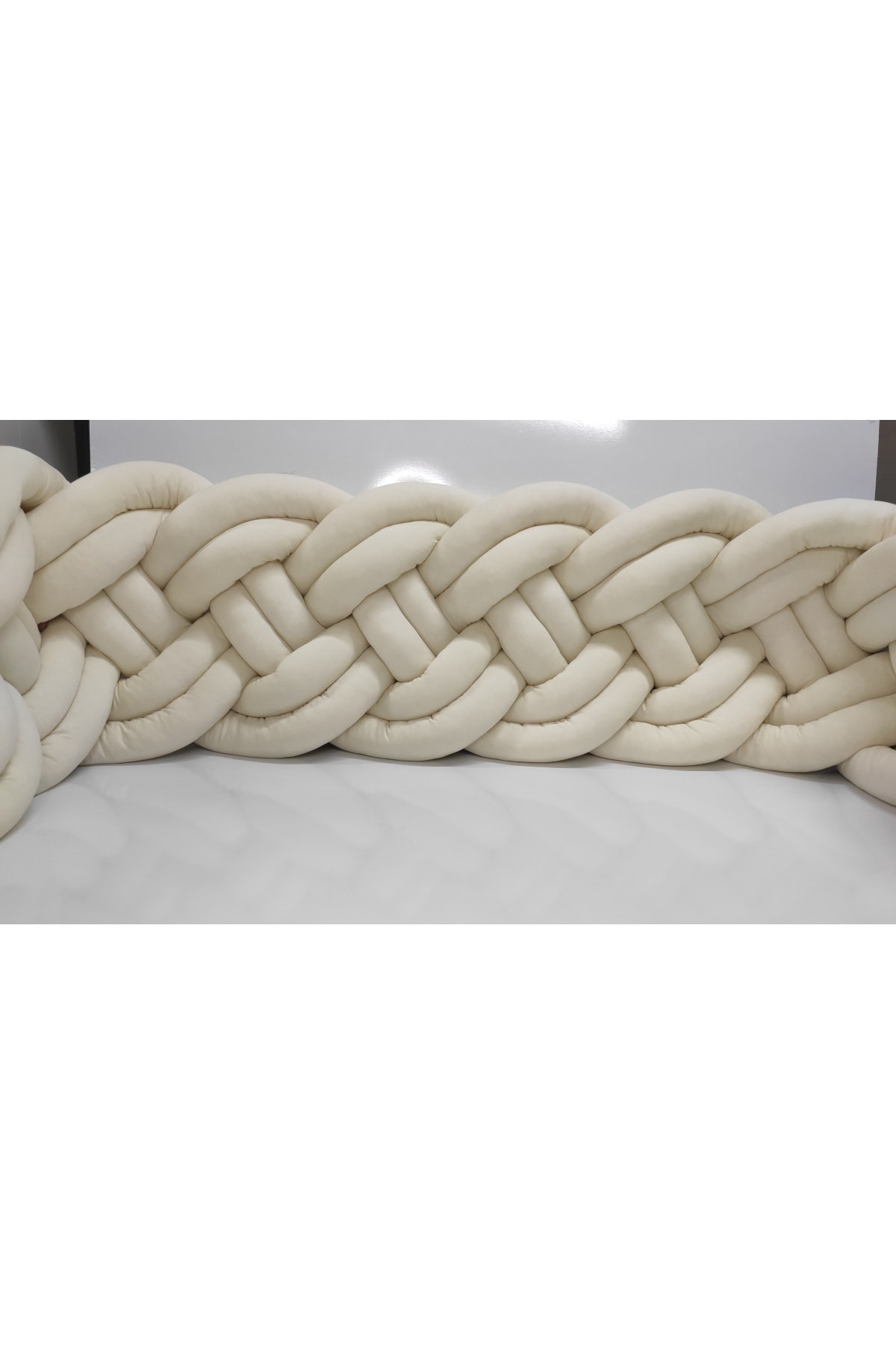 Örgü Korumalık 360 Cm 4 Lü Sarmaşık / 60x120 Anne Yanı Park Beşik - Yatak Koruyucu 2