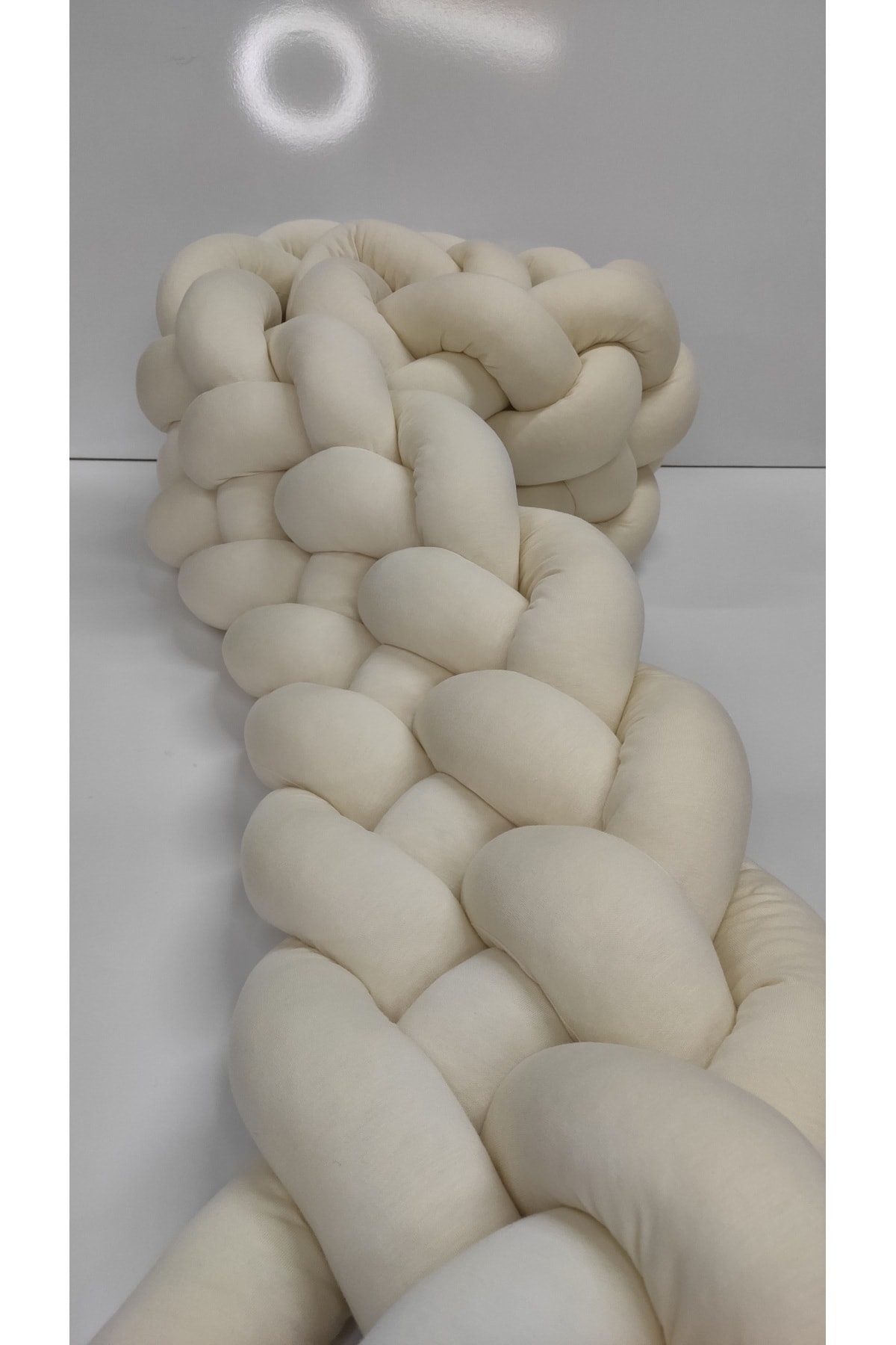 meleginisiklitoplari Örgü Korumalık 420 Cm 5 Li Örgü / 80x130 Anne Yanı Park Beşik - Yatak Koruyucu