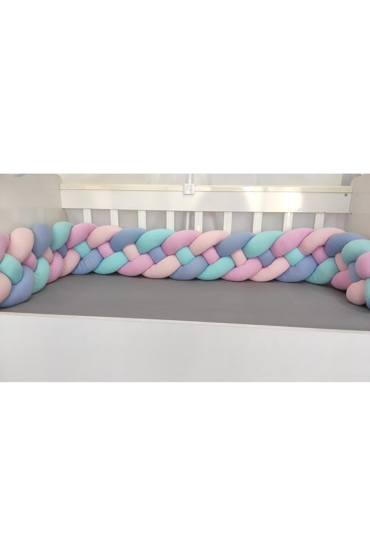 320 Cm 4'lü Örgü Koruma / Beşik - Yatak Koruyucu 3