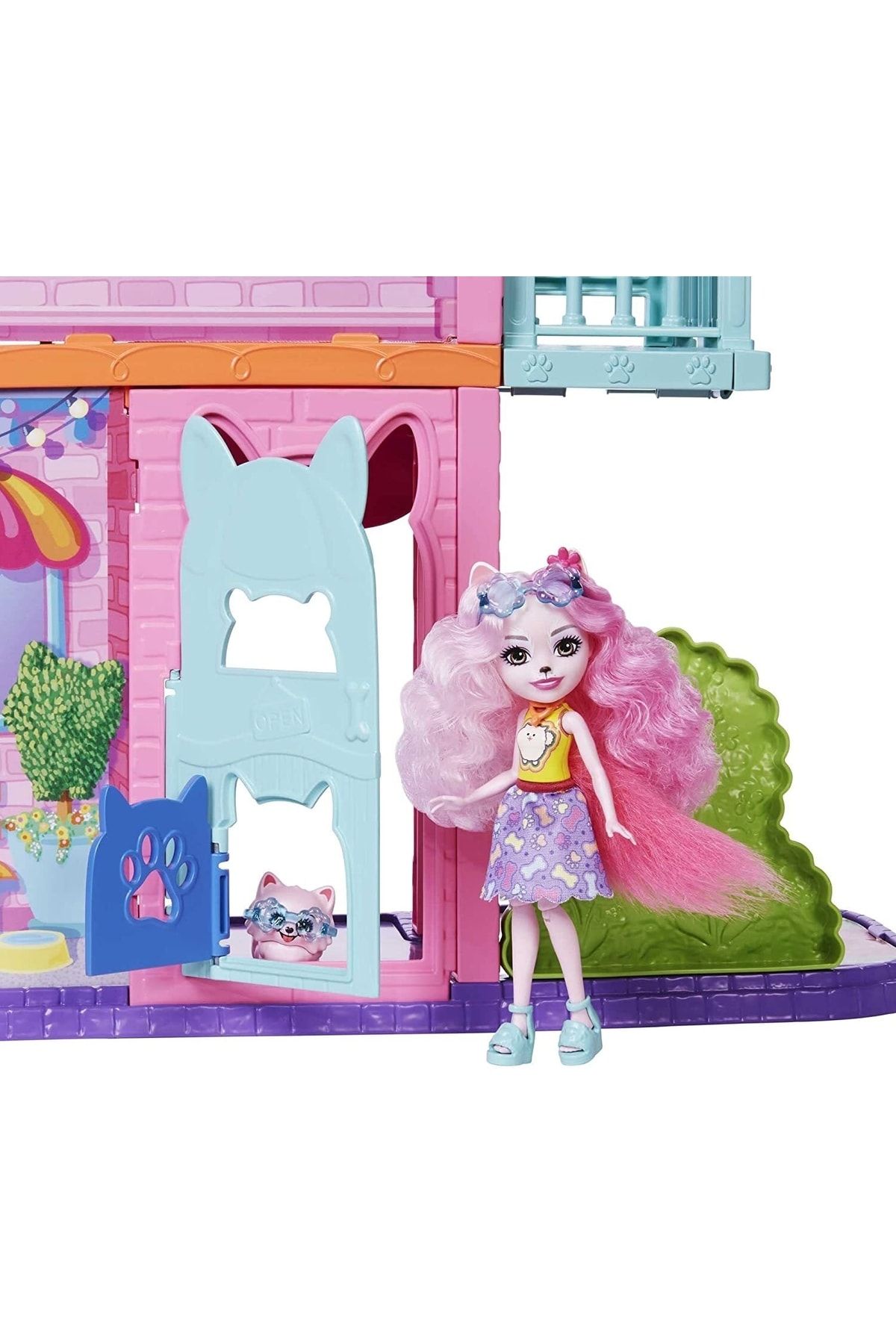Enchantimals Townhouse and Cafe Playset 71 Cm with Doll Dog