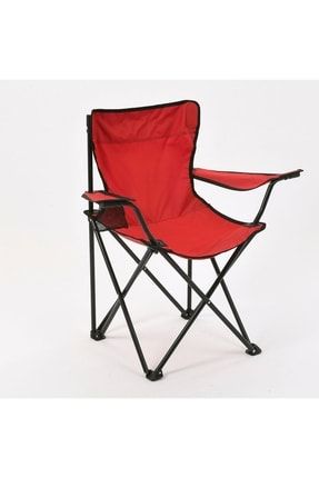 Piknik ve Kamp Sandalyesi Kırmızı EVİDEAMTT007