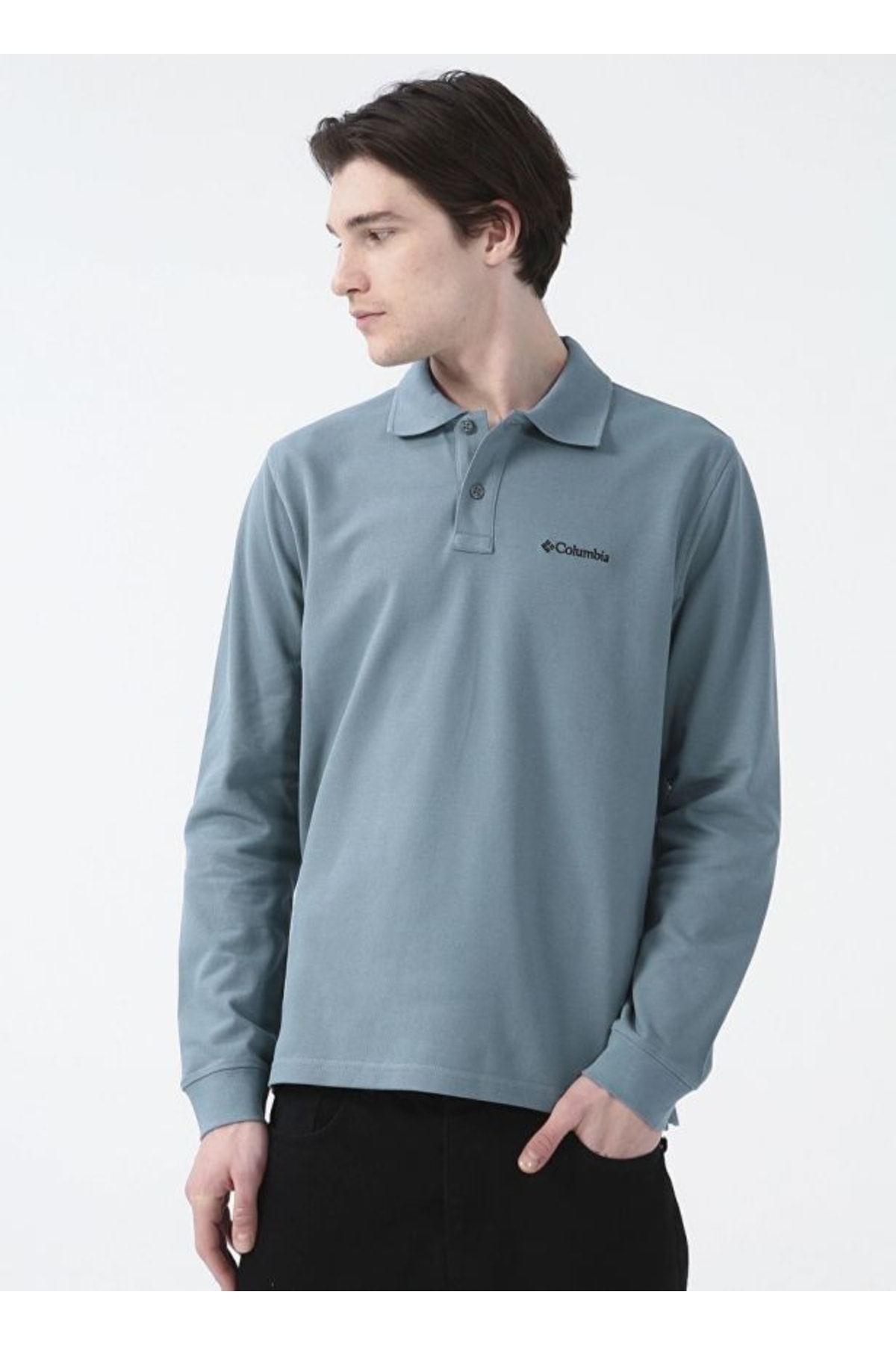Columbia M Cascade Range Solid Uzun Kollu Erkek Polo T-shirt Cs0099-346