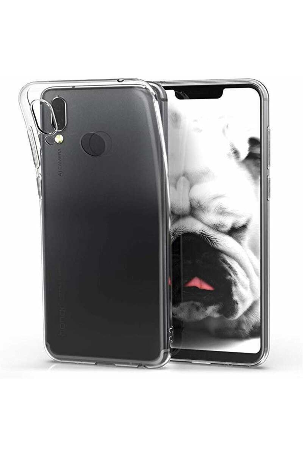 Huawei Honor Play Case Zore Super Silicone Thin Transparent Cover