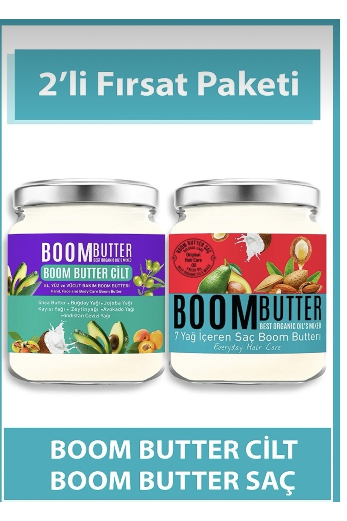 BOOM BUTTER Cream Set for Hair and Skin Care