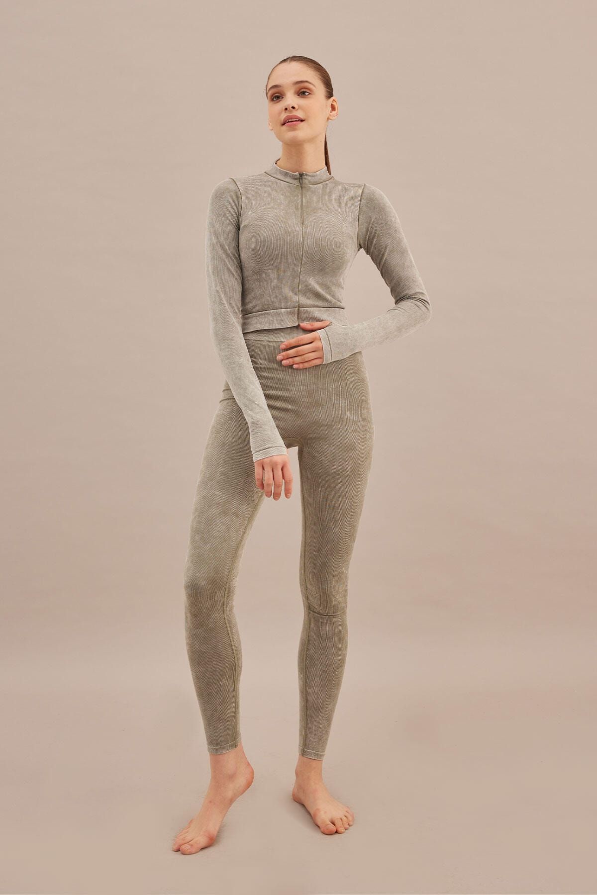 Manuka Leggings Green Normal Waist Trendyol