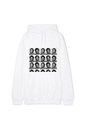Unisex Beyaz Harry Styles Face Sweatshirt HS2017