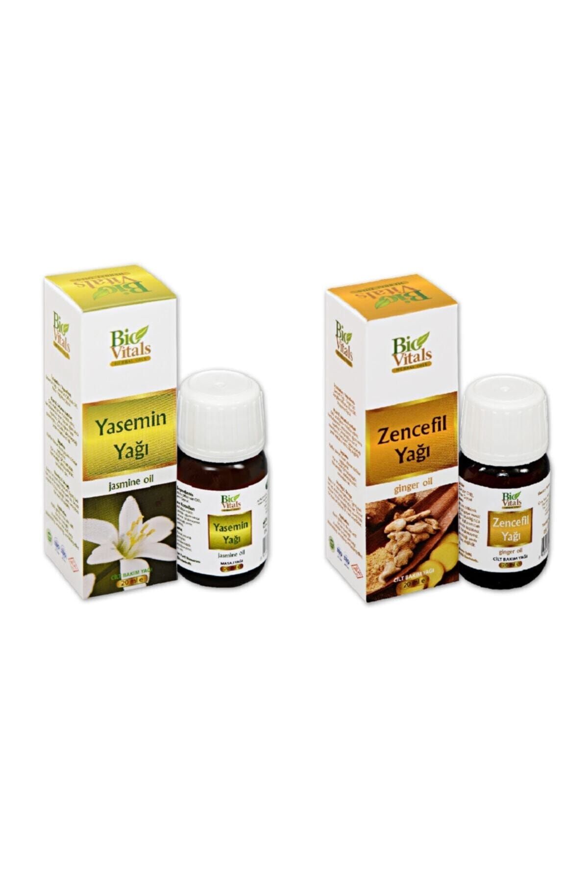 Zencefil Baharat Yasemin ve Zencefil Aromatik Masaj Cilt Bakım Yağ Seti