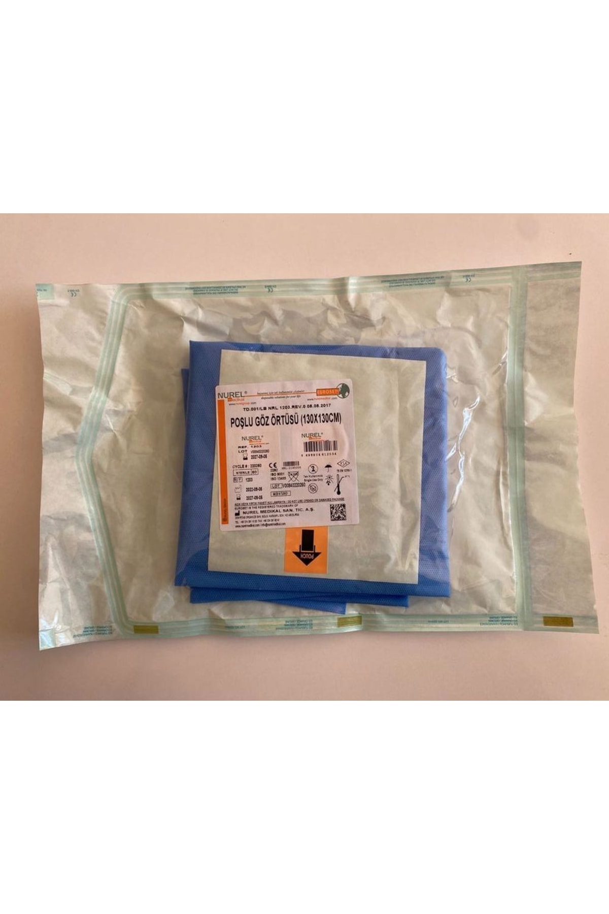 NUREL Poşlu Göz Örtüsü 130cmx130cm