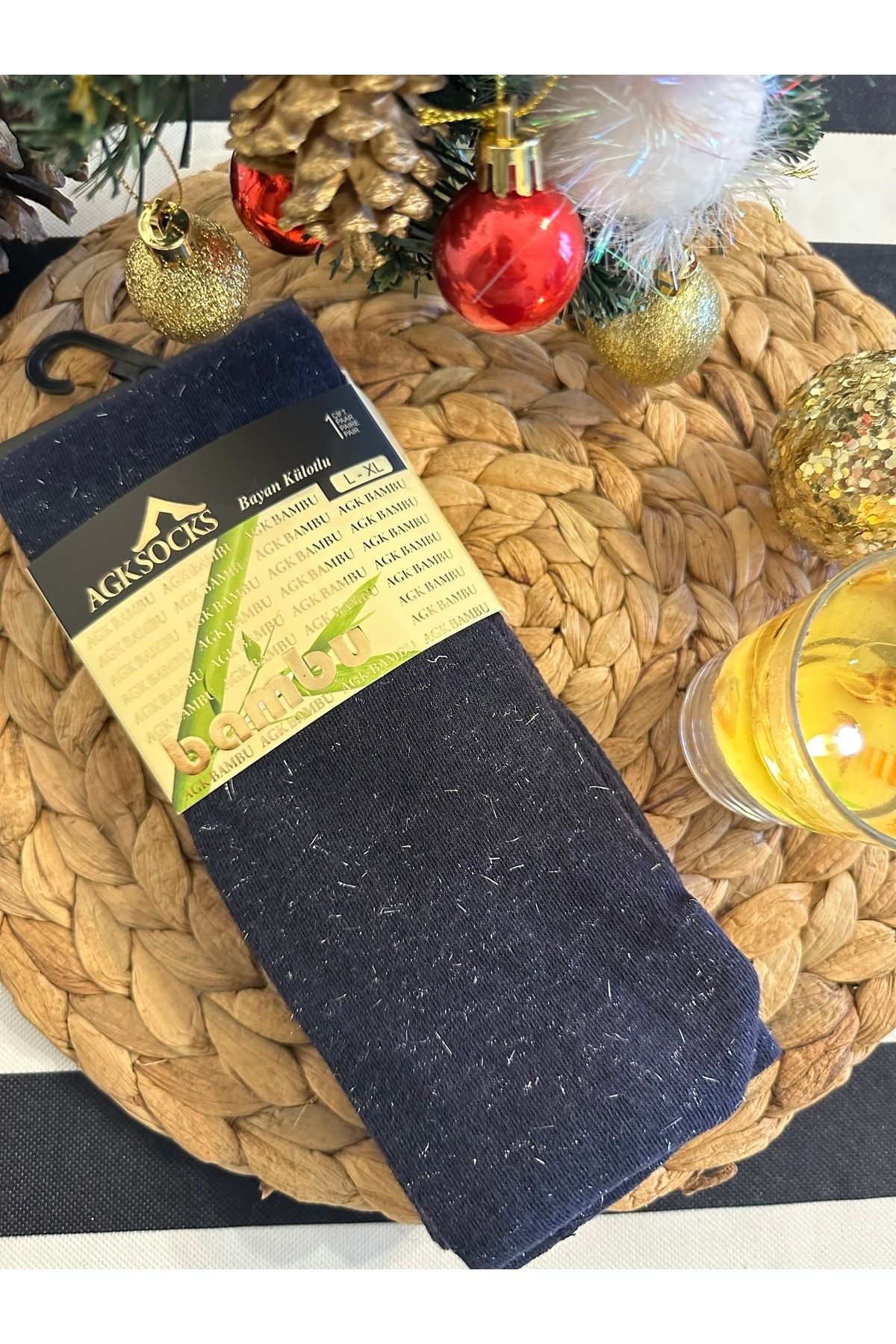 AGKSOCK Bayab Bambu Simli Kilotlu Soket Çorap