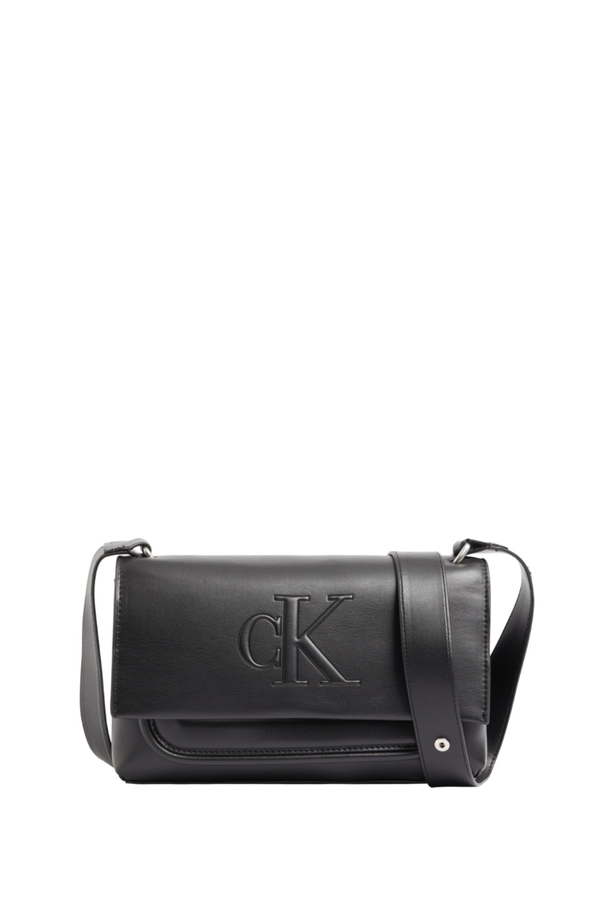 Calvin Klein Siyah Kadın Mıknatıslı Omuz Çantası K60k610308bds