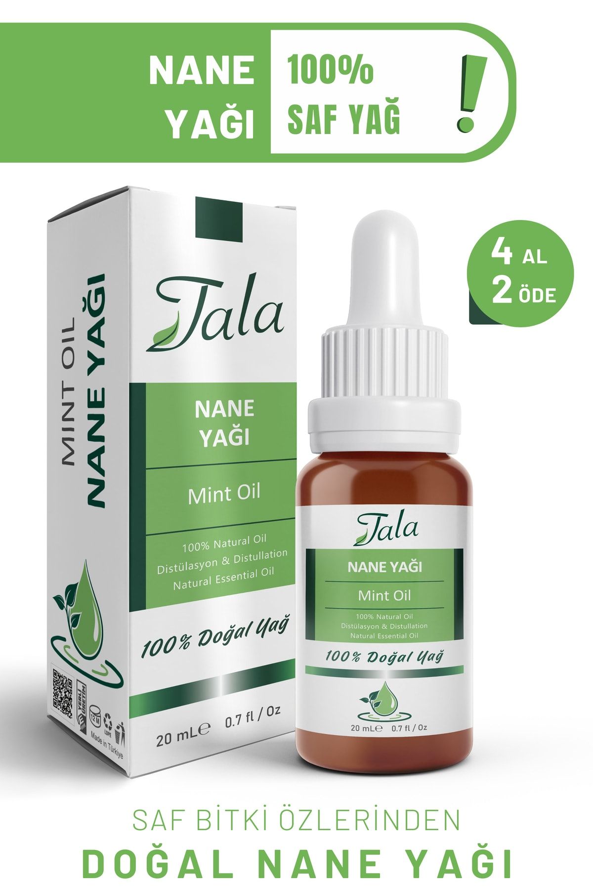 Tala %100 Saf Ve Doğal Nane Yağı 20 Ml