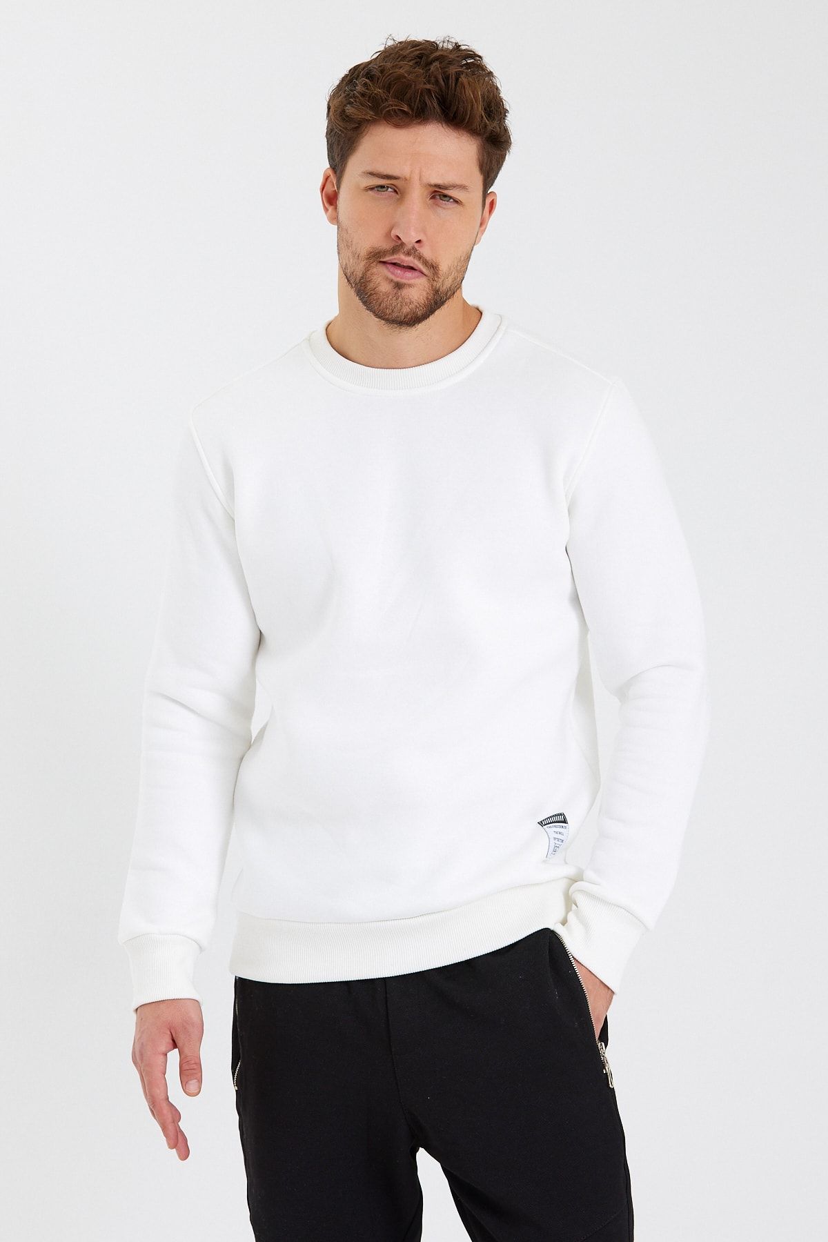 Mens slim sales fit sweatshirts