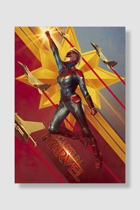 Marvel Captain Marvel | Kaptan Marvel Film Posteri Yüksek Kaliteli Parlak Kuşe Kağıdı FDDPS088