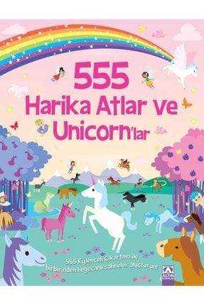 Akademi Çocuk 555 Eğlenceli Çıkartma Harika Atlar ve Unicornlar TSPK0555