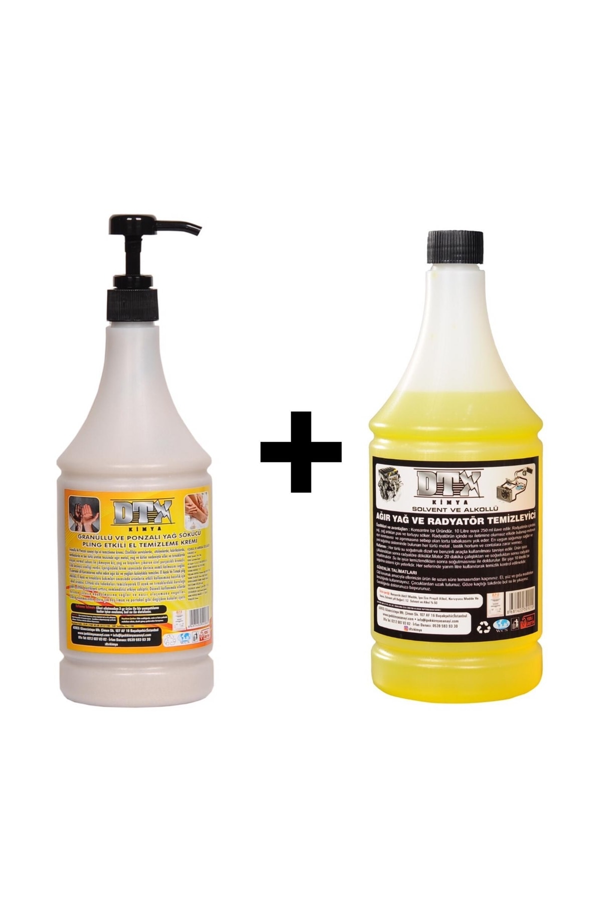 Kumlu El Temizleme Kremi ( Sabunu) 1 Kg & Alkollü Intercooler Temizleme Sıvısı 500 Ml