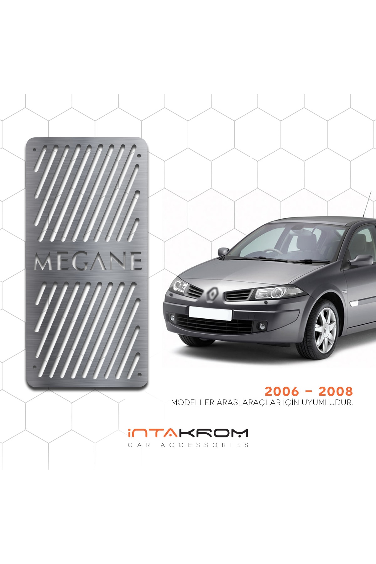 İntachrom Renault Megane 2 Krom Ayak Dinlendirme Pedalı - 2006 - 2009