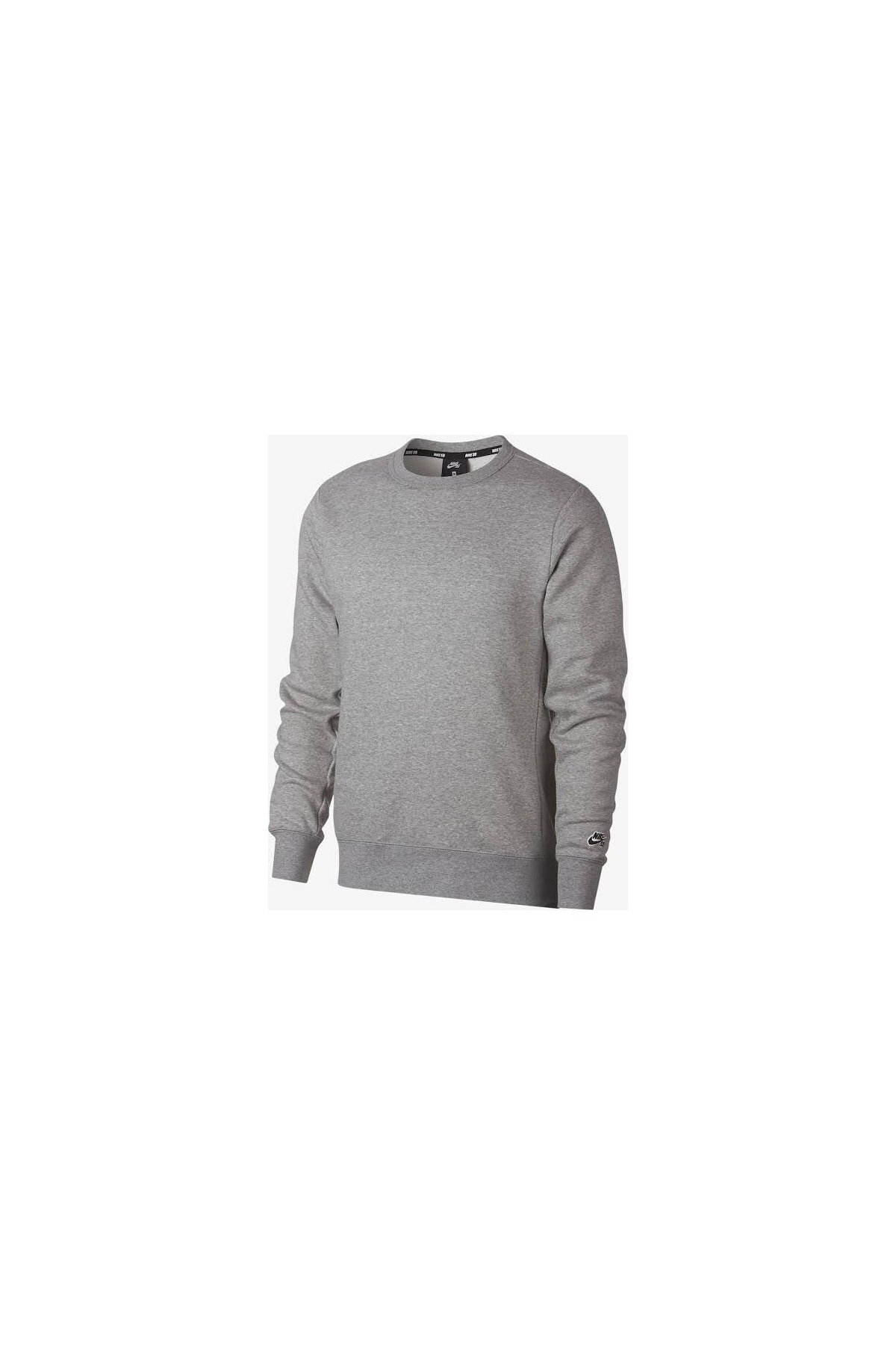 Nike Sb Icon Fleece Essential Erkek Gri Sweatshirt