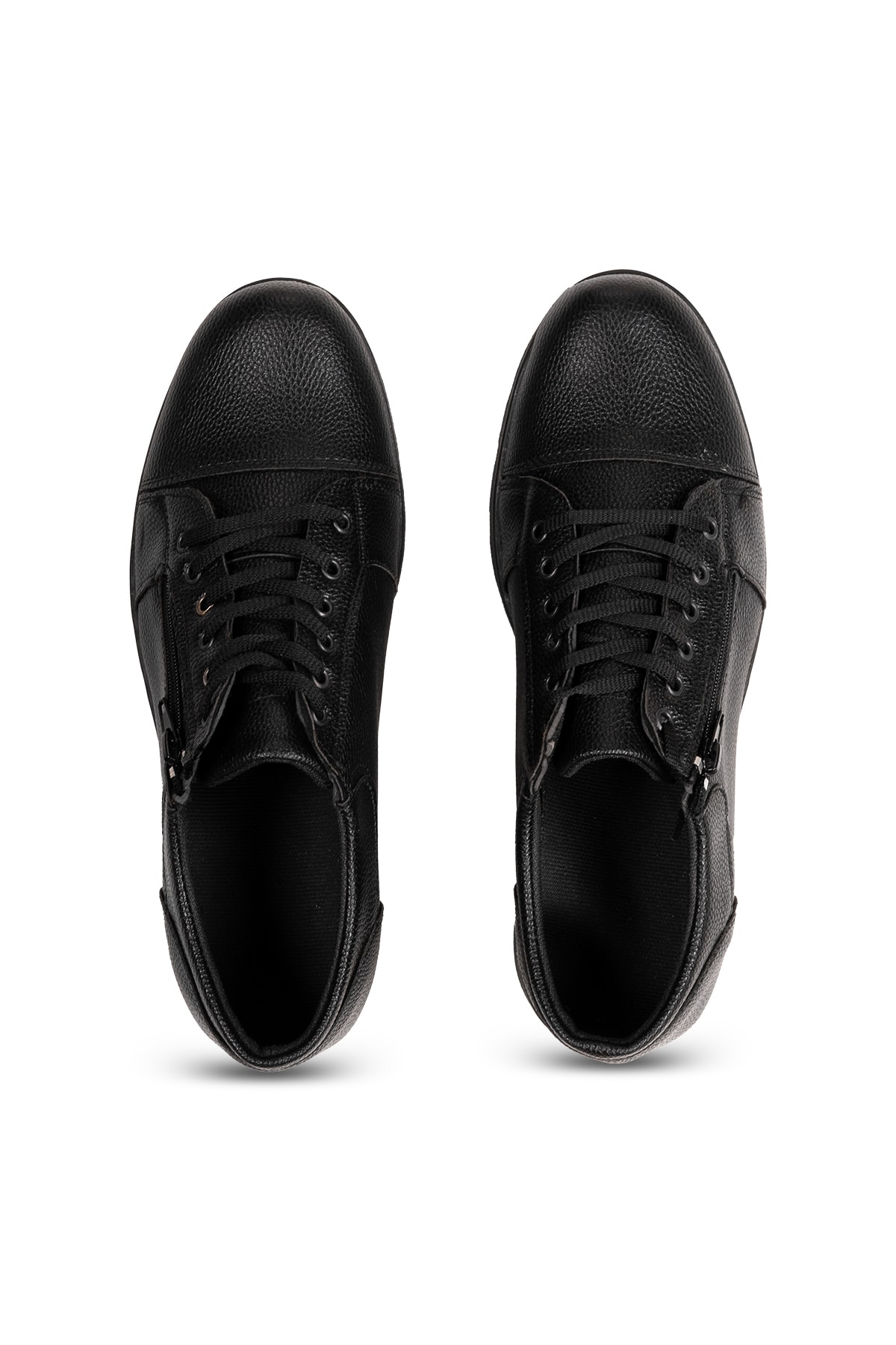 Armada Siyah Mevsimlik Günlük Kullanım Fermuarlı Erkek Ayakkabı