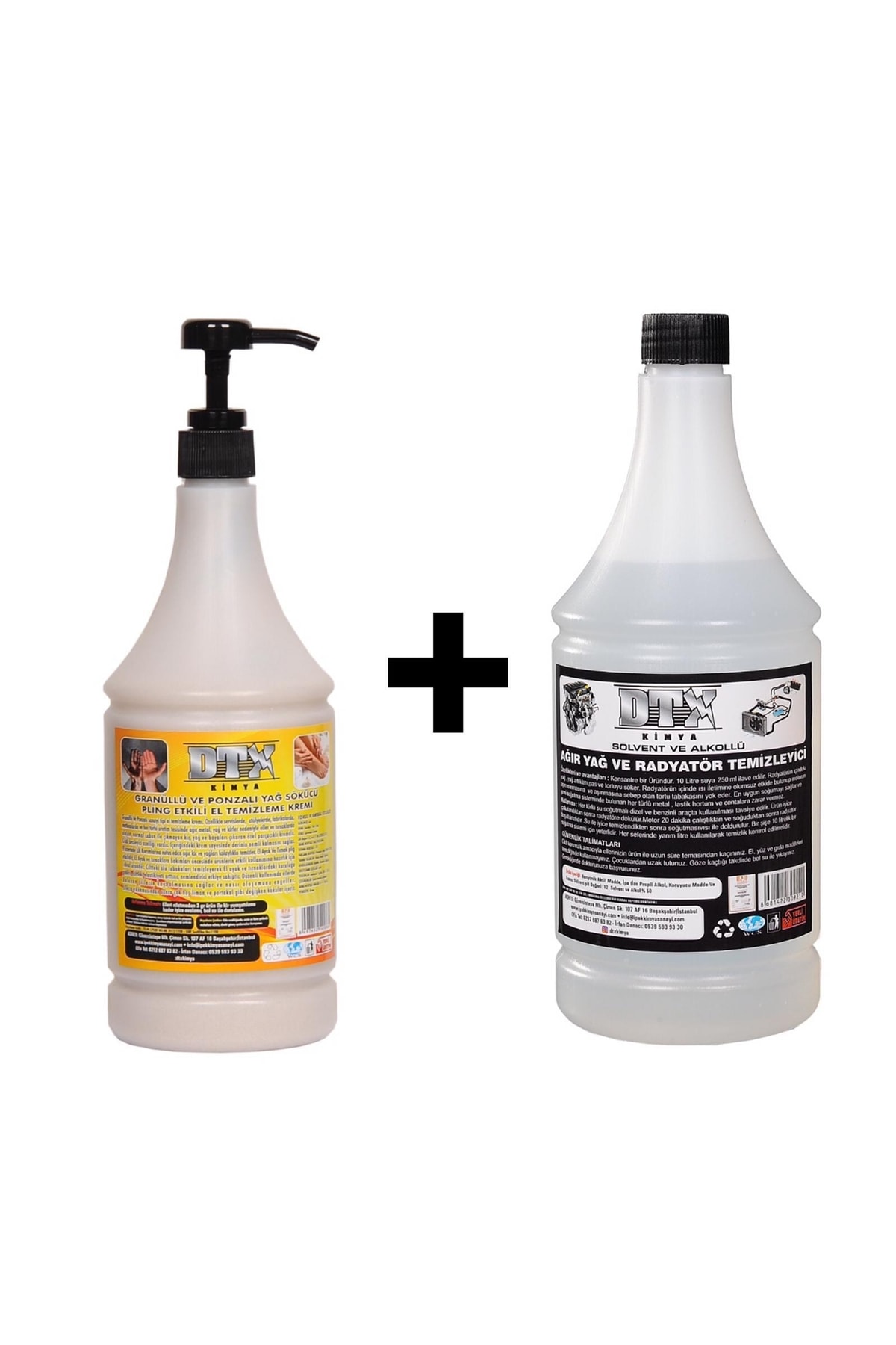 Ponza'lı (talaşlı) El Temizleme Kremi ( Sabunu) 1 Kg & Alkollü Intercooler Temizleme Sıvısı 1 Lt