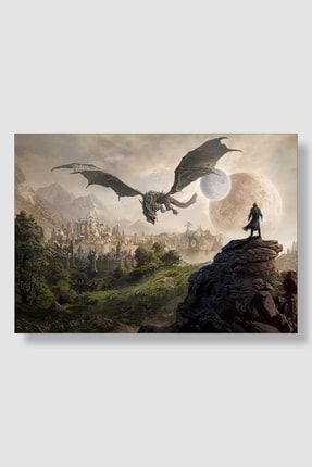 The Elder Scrolls V Skyrim Oyun Posteri Kalın Parlak Kuşe Kağıdı GODPS018