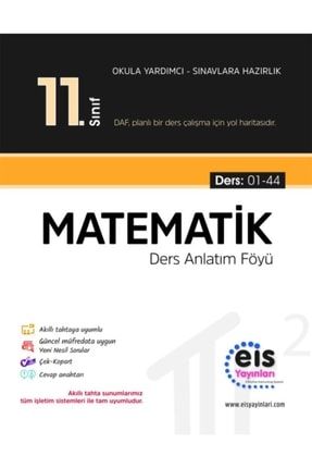 Eis 11 Sınıf Matematik Ders Anlatım Föyü 2021 EİS003