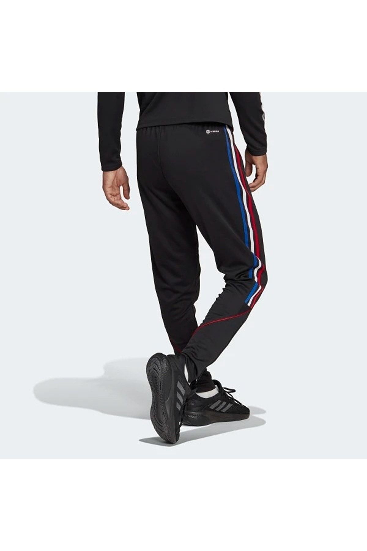 Red white and discount blue adidas joggers