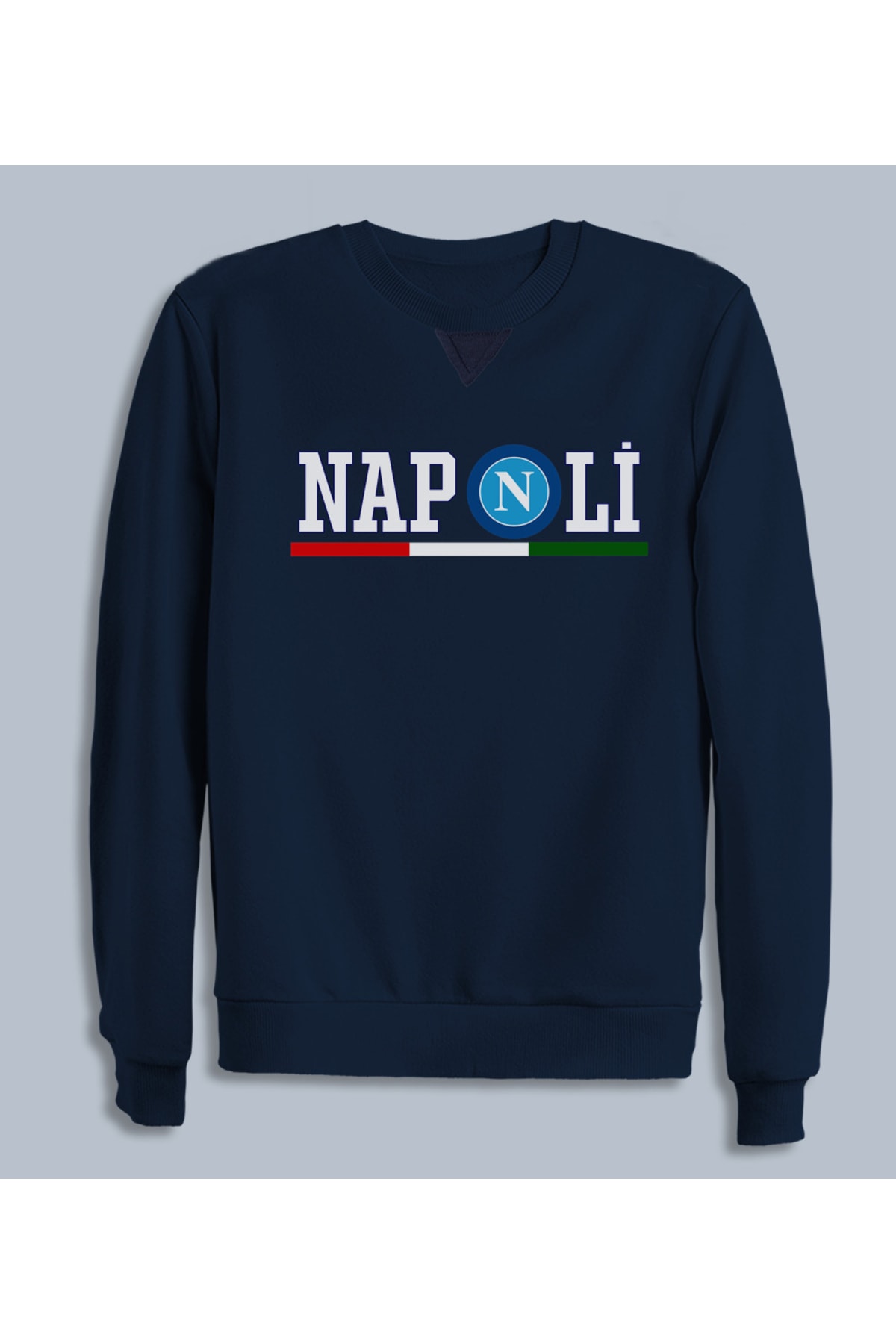 Naples Navy Crew Neck Sweatshirt