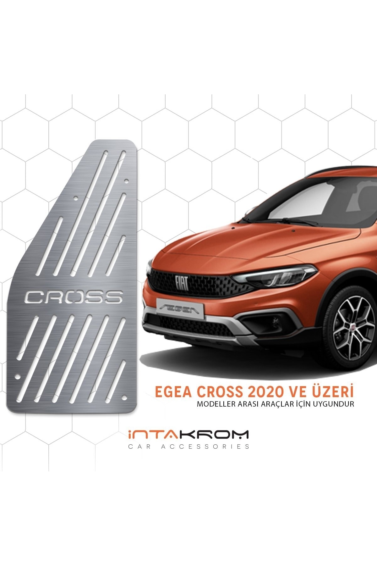İntachrom Fiat Egea Cross Krom Ayak Dinlendirme Pedalı - 2020 Ve Üzeri AN9214