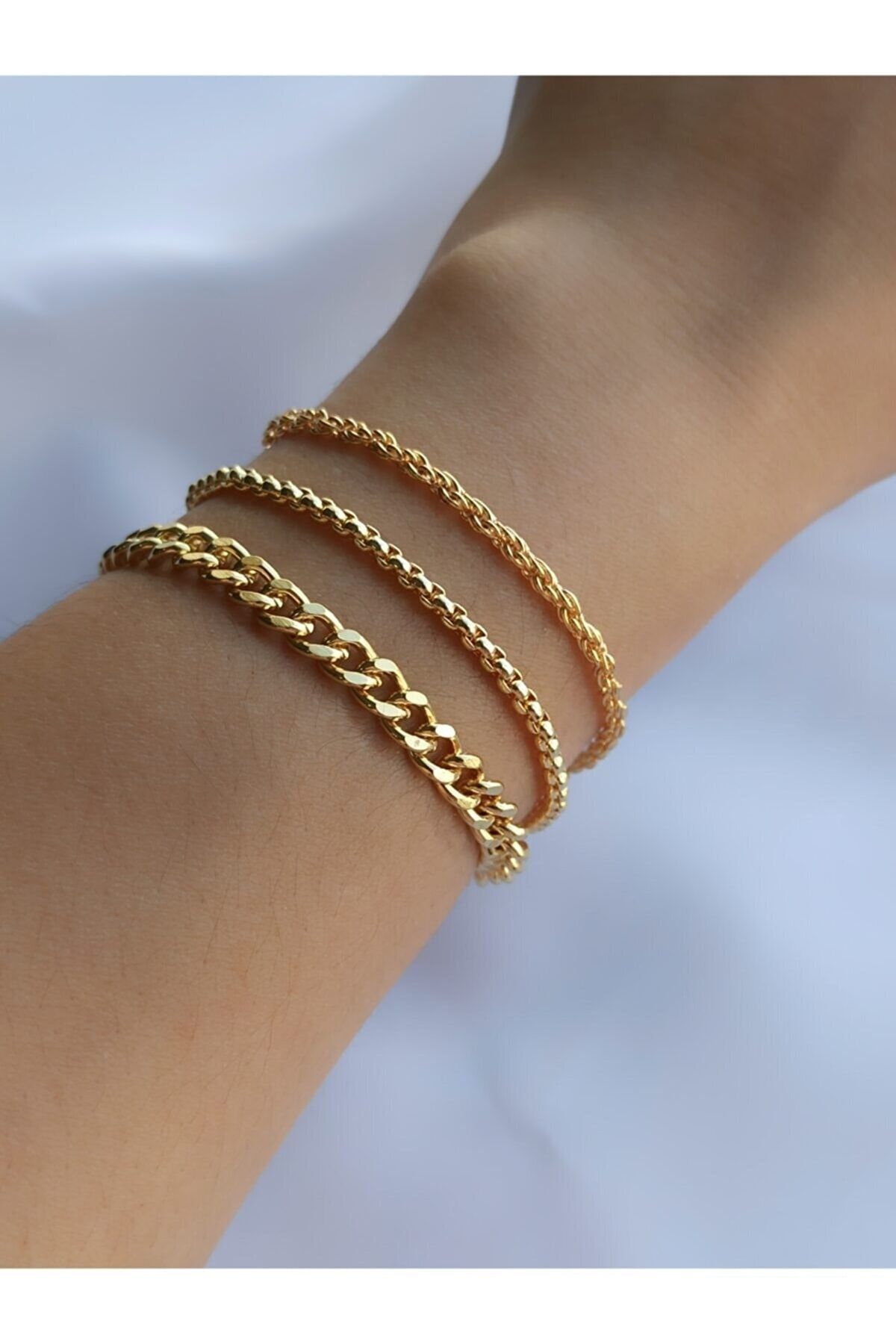 Thick gold shop bracelet womens