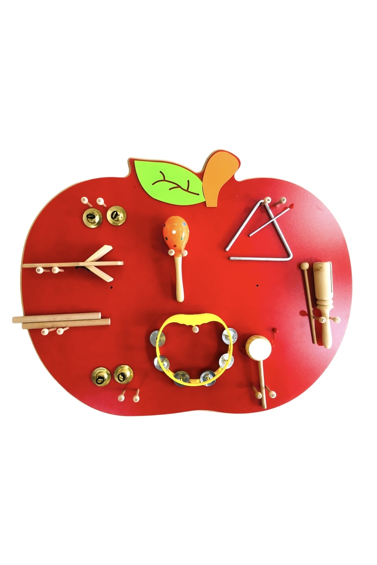 Laylay Toys Elma Müzik Köşesi Çocuk-anaokulu-kreş Elma Müzik Köşesi 10 Parça Müzik Aleti Ile Birlikte