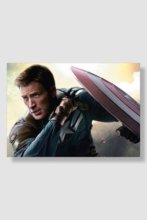 Marvel Captain America | Kaptan Amerika Film Posteri Yüksek Kaliteli Kalın Parlak Kuşe Kağıdı FDDPS040