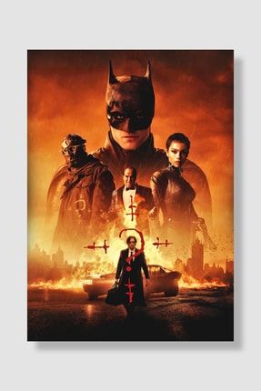Dc The Batman Film Posteri Yüksek Kaliteli Kalın Parlak Kuşe Kağıdı FDDPS042