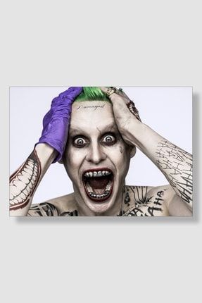 Dc Joker Jared Leto Film Posteri Yüksek Kaliteli Kalın Parlak Kuşe Kağıdı FDDPS002