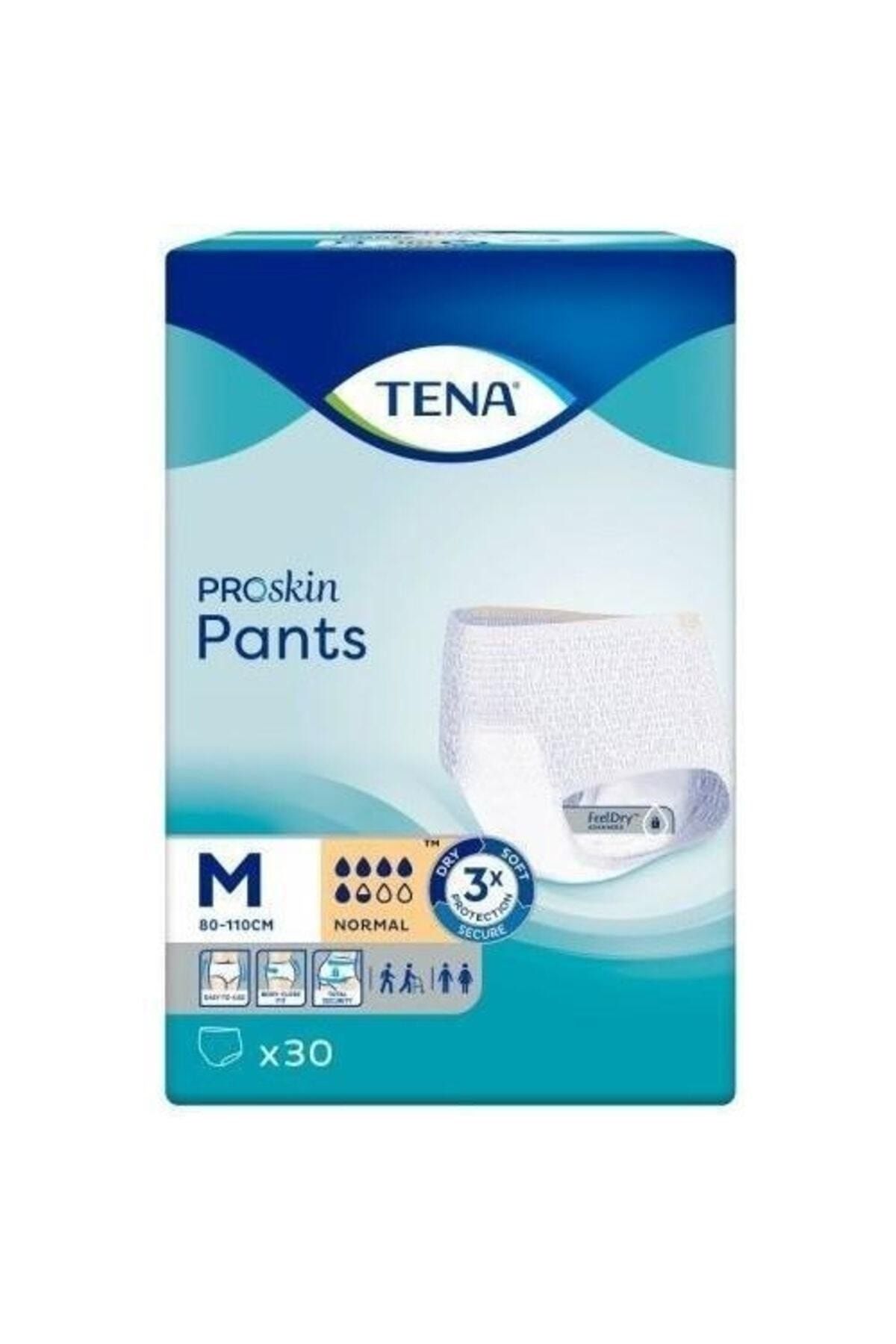 TENA Proskin Pants Normal 5,5 Damla Emici Külot Orta Boy Medium 30'lu 1 Paket / 30 Adet