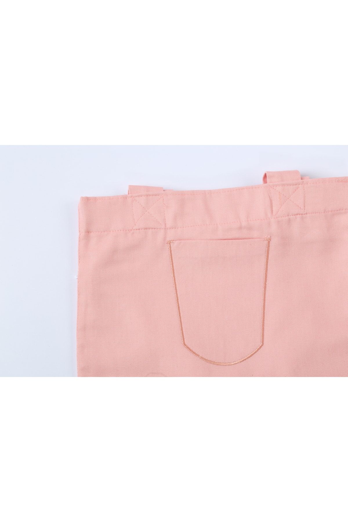 BYBAGS-Canvas Lined Zippered Front Pocket Bellows Begonia Salmon Hand, Arm and Shoulder Bag 4