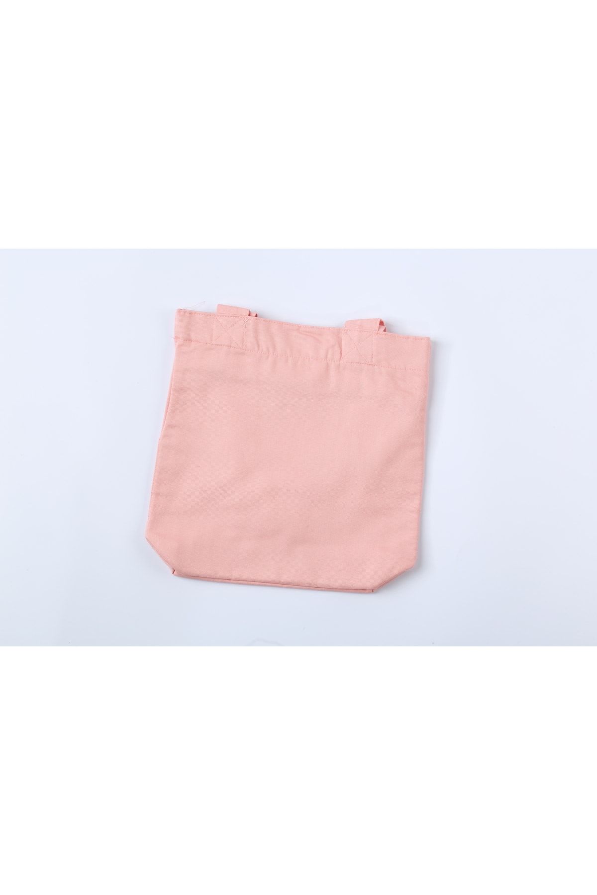 BYBAGS-Canvas Lined Zippered Front Pocket Bellows Begonia Salmon Hand, Arm and Shoulder Bag 5