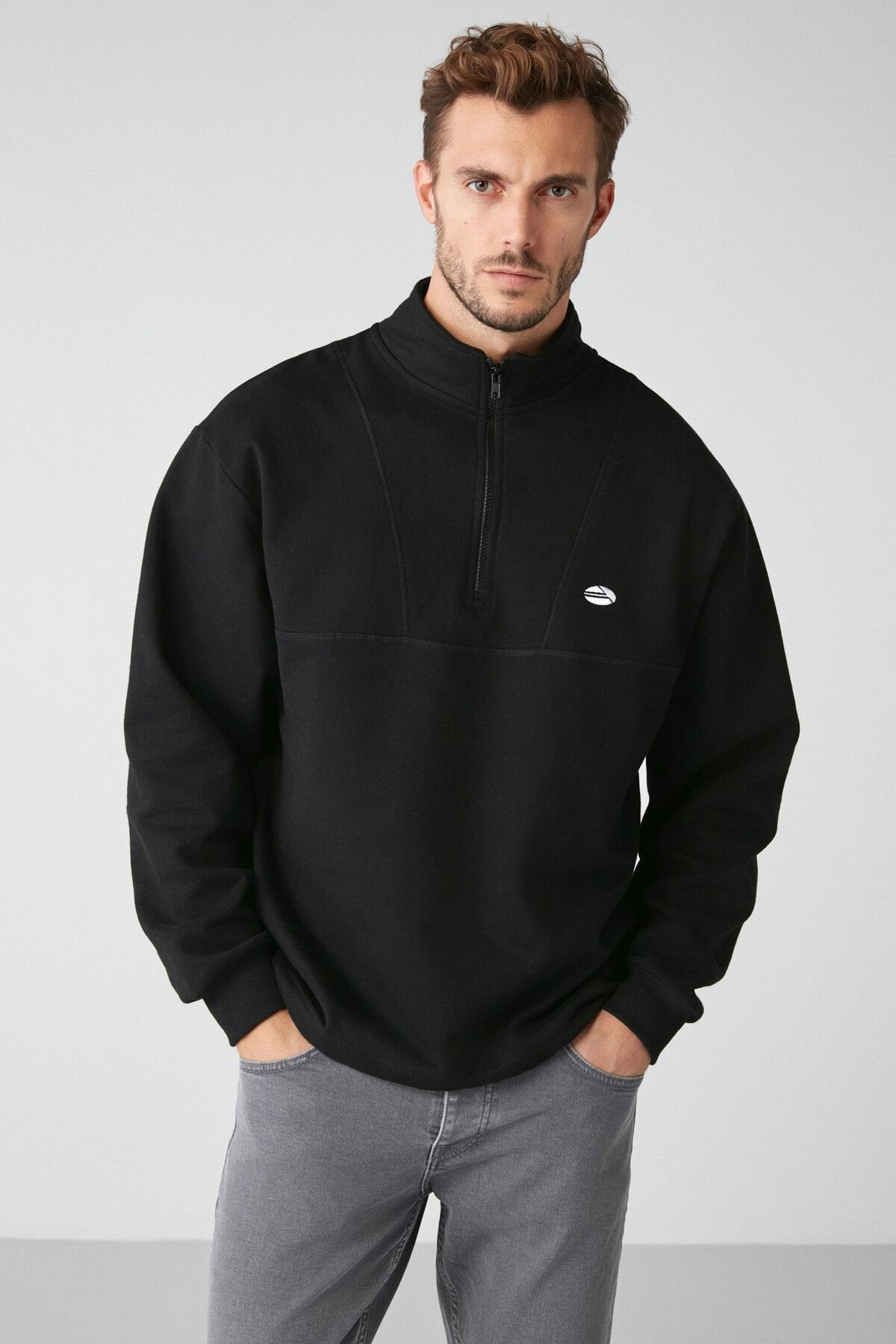 GRIMELANGE Sweatshirt Schwarz Oversized Fast ausverkauft