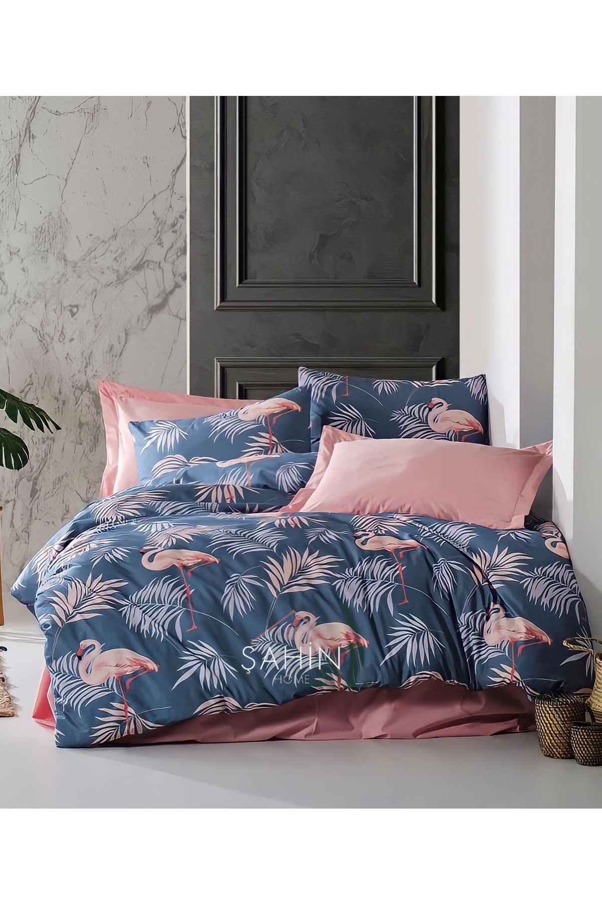 Genç Ve Çocuk Odası Çarşafı Lastikli Flamingo Tek Kişilik Nevresim Takımı 3