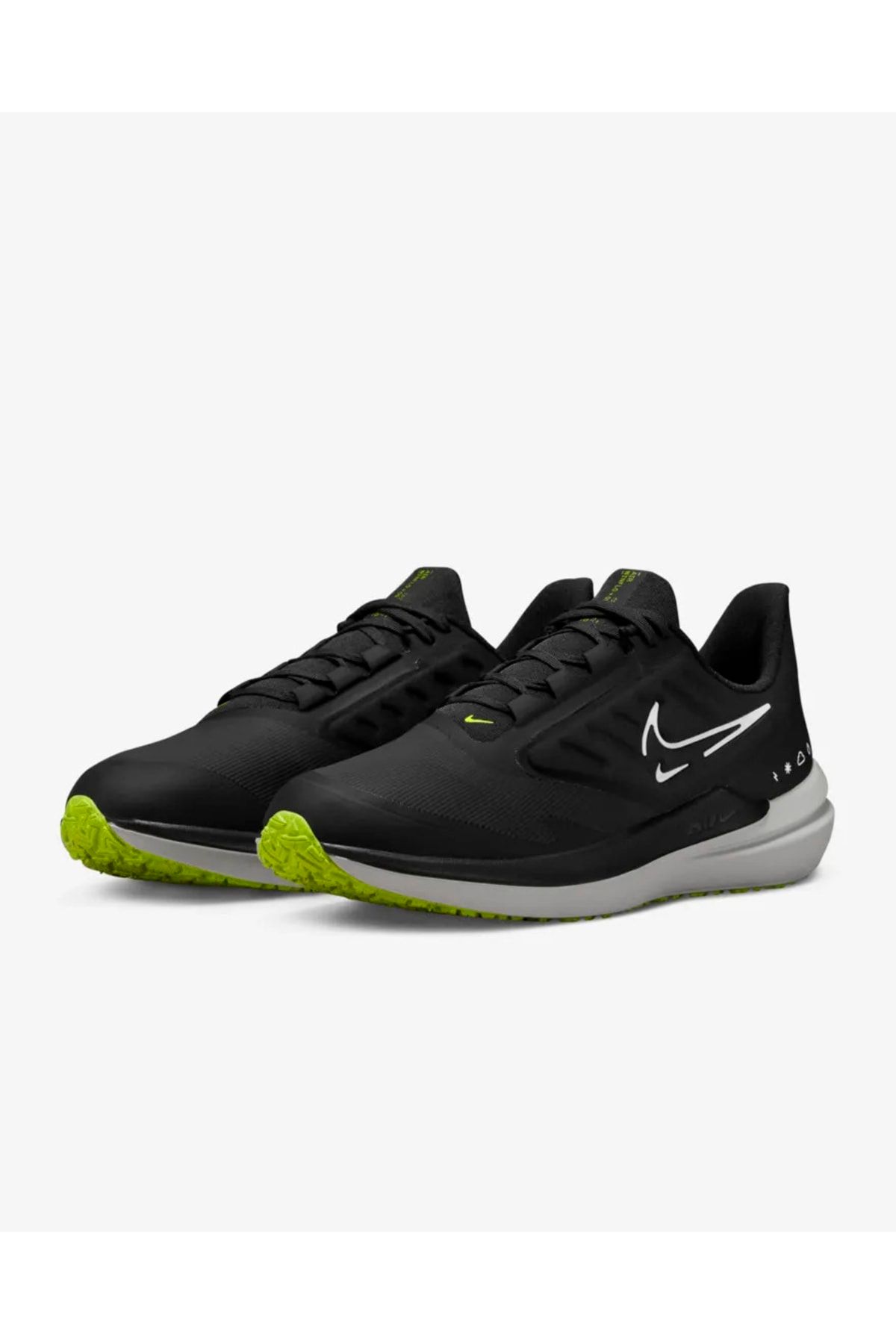 Nike Air Winflo 9 Shield Men s Black Running Shoes Trendyol