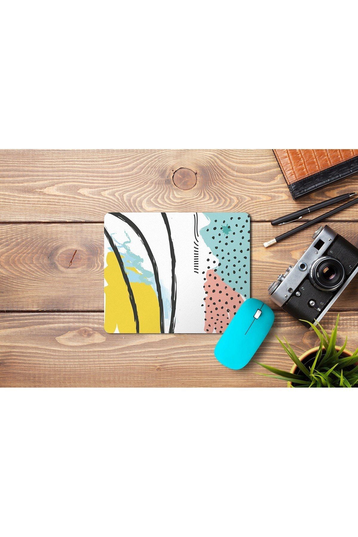 WuW-Abstract Drawing Rectangular Non-Slip Base Mouse Pad 2