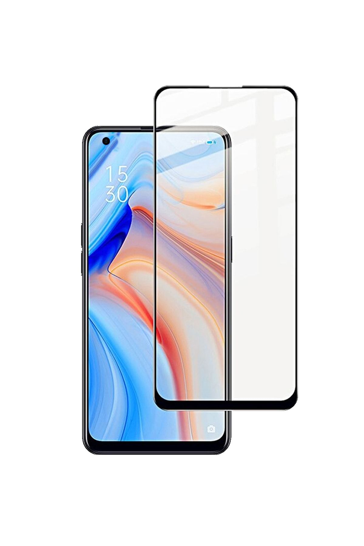 Microcase Oppo Reno 4 Pro 3d Curved Tam Kaplayan Tempered Glass Cam ...