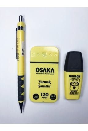 Uçlu Kalem 120 Li Uç Fosforlu Kalem Seti Pastel Renk Sarı osakasarı