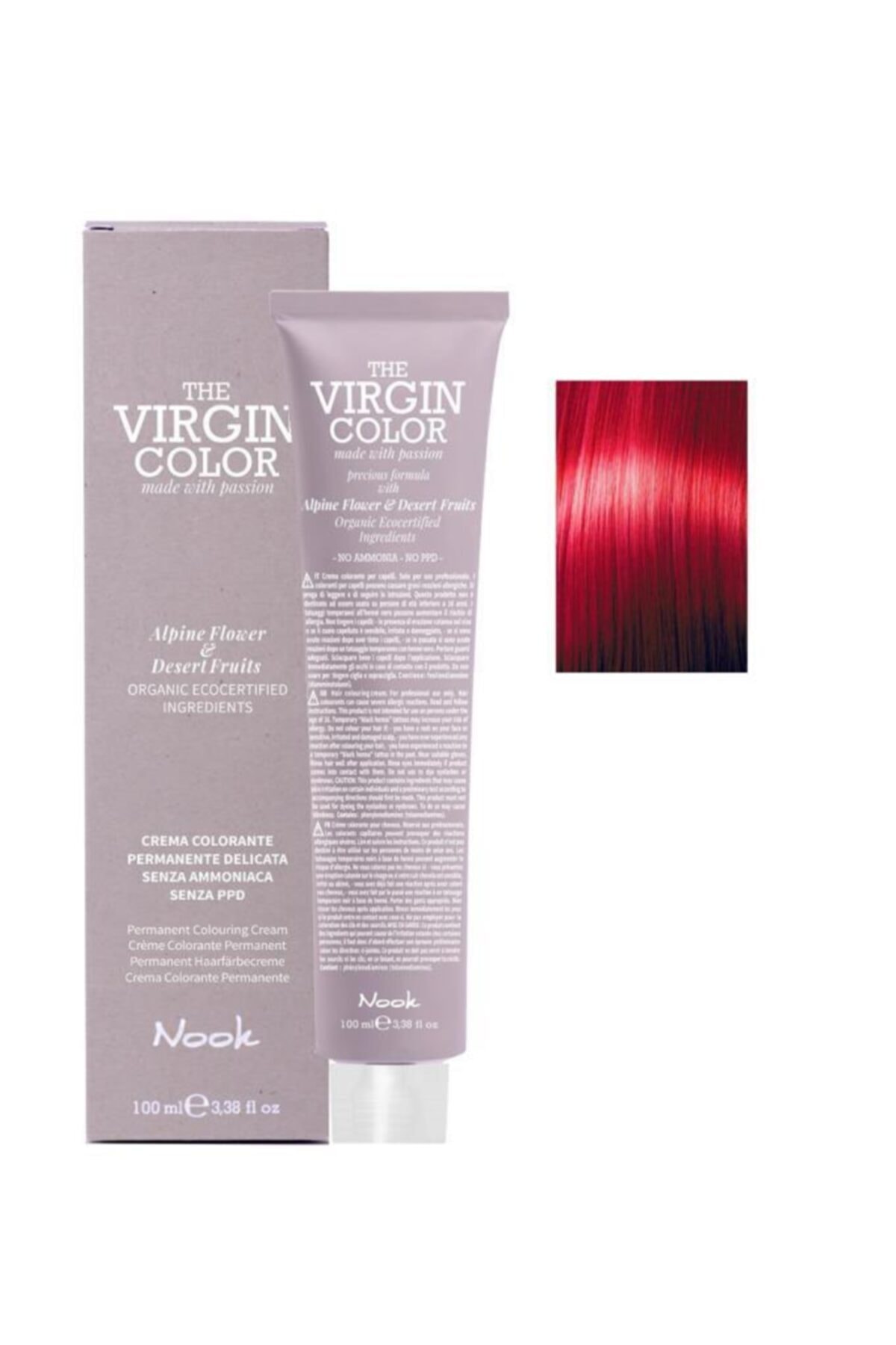 Nook The Virgin Color Amonyaksız Saç Boyası Kızıl 100 Ml