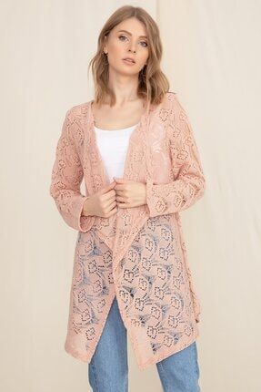Nakışlı Asimetrik Hırka 41035104576
