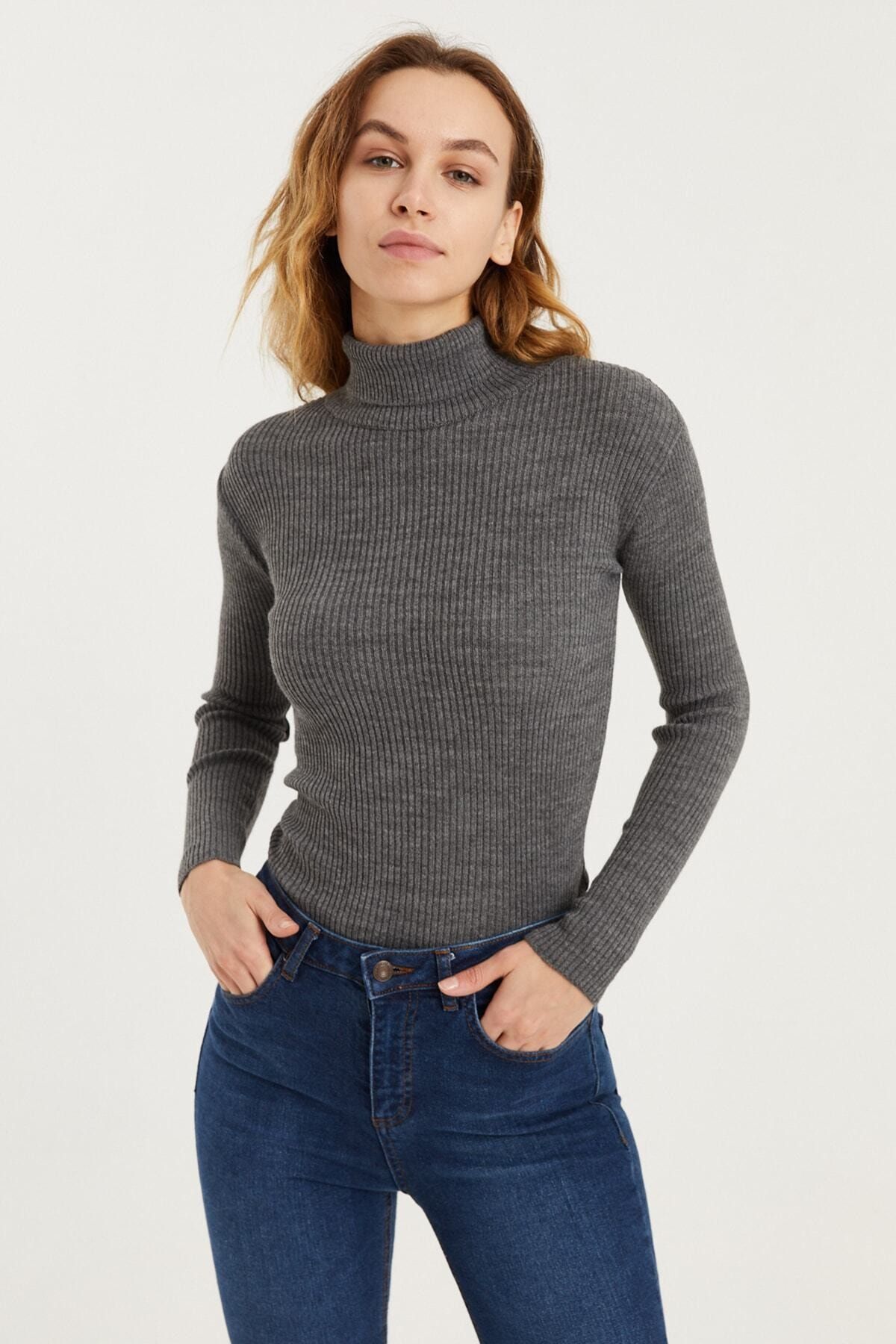 Dark grey hotsell high neck jumper