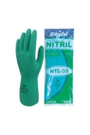 Kimyasal Koruyucu Nitril Eldiven Yeşil - No -10 Ntl - 33 BEYBINTL33