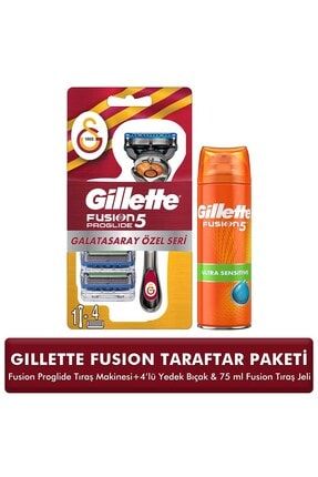 Proglide Makine +4lü Yedek Galatasaray Özel Seri + Gillette Fusion Ultra Hassas 75ml 8601